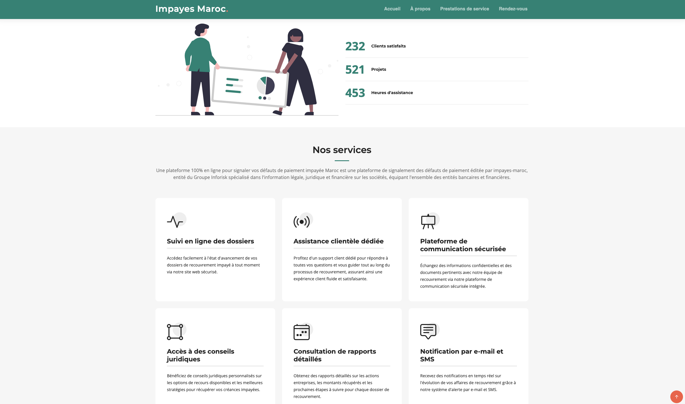Impayes Maroc: Centralized Debt Management and Recovery Platform for Businesses slide 3