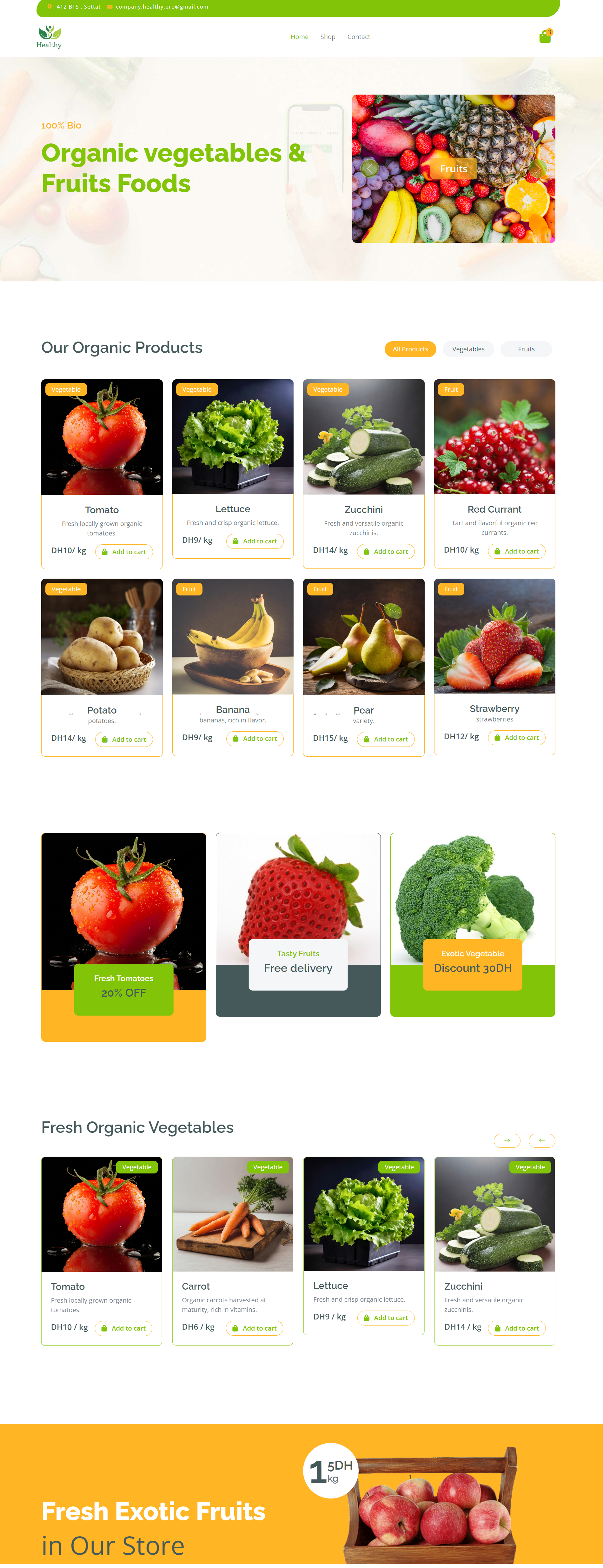 Online Supermarket Website slide 1