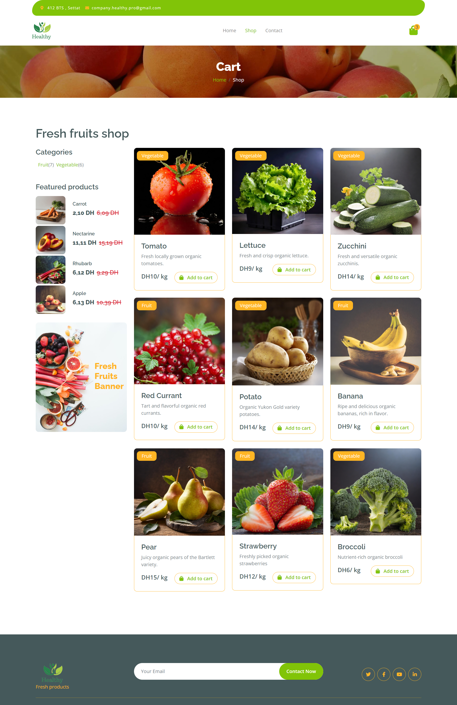 Online Supermarket Website slide 2
