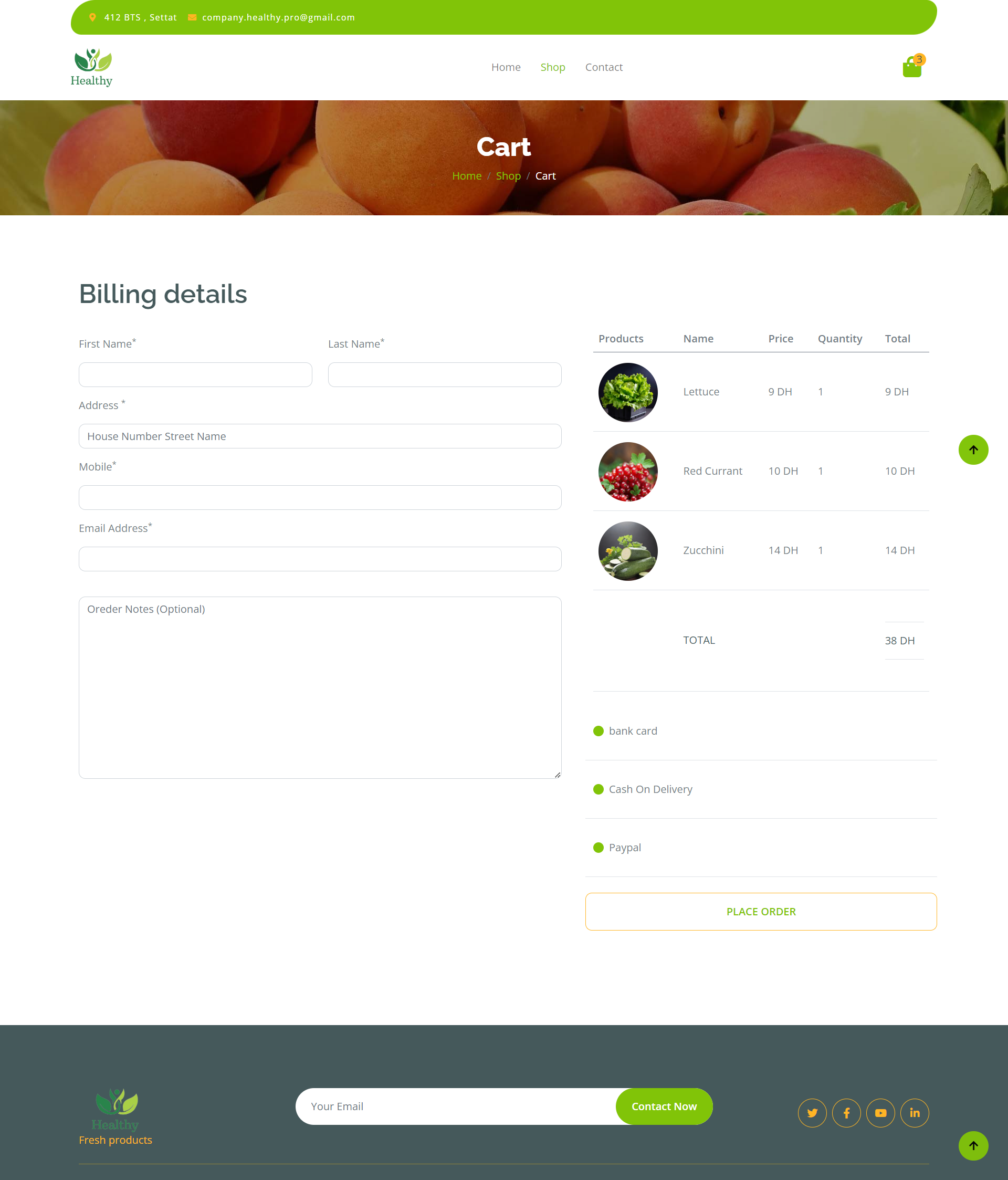 Online Supermarket Website slide 3